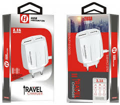 Travel Charger 2 port+attached Type-C Cable HISOONTON